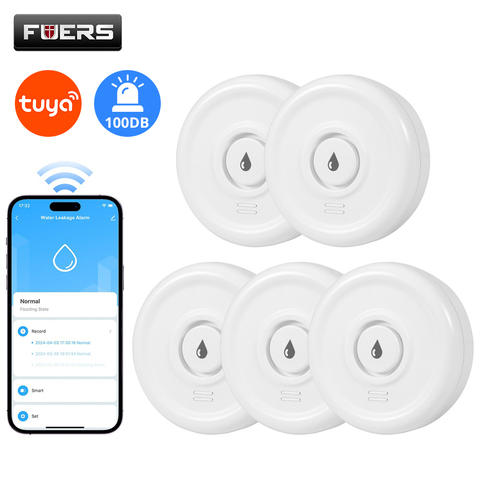 Fuers Wasser Leckage Detektor Smart Tuya Wasserstand Sensor Home Alarm System Sicherheit