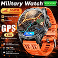GPS Sportuhr 1000mAh 10ATM Wasserdicht 1.75 AOD Herren Militäruhr Outdoor langlebig