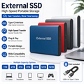 Tragbare SSD Externe Festplatte 2TB USB 3.1 Typ-C Plug & Play Laptop Mac PC Handy