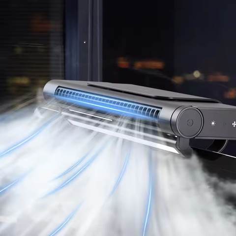 Tragbarer Klimaanlage Turmventilator USB Bildschirm-Hängeventilator Blattlos Hochleistung