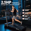 Mettlematic 3-in-1 Laufband 2.5PS Bluetooth 12km/h 12 Programme Dual-LED App Fernbedienung Falt Smart