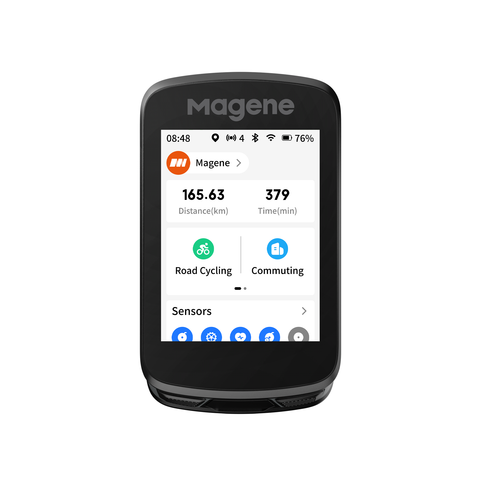 Magene C606V2 Touchscreen GPS Fahrradcomputer Navigation WiFi Steigungsrechner BT ANT+ Smart
