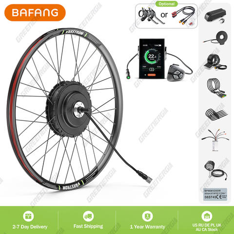 Bafang 750W 500W 48V Nabenmotor E-Bike Conversion Kit Bürstenlos Hinterrad Elektrofahrrad Smart