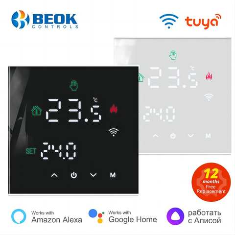Beok Tuya WiFi Smart Fußbodenheizungs-Thermostat Elektrisch Gaskessel Temperaturregler Smart Home