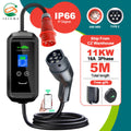ISIGMA 11KW Typ2 EV Wallbox 16A 3Phase Tuya App WiFi IEC62196 5m Kabel Hybridauto Smart Ladestation
