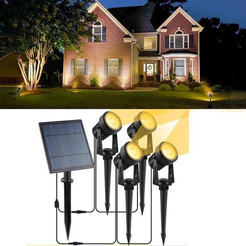 Solarstrom-Spot-Lichter Sicherheit Landschaft IP65 wasserdicht Garten Hof Weg Garage Veranda