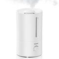 ROUNY Luftbefeuchter 4L Ultraschall 360° Drehbar Leise BPA-frei Niedrigwasserschutz Weiß