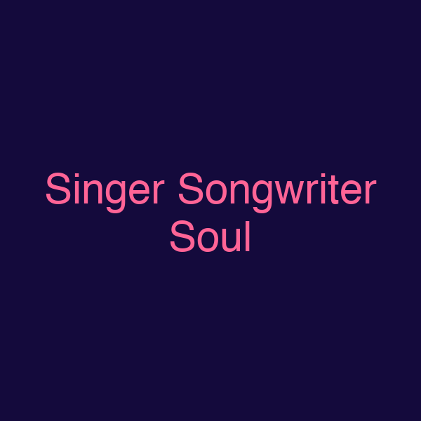 Singer Songwriter Soul