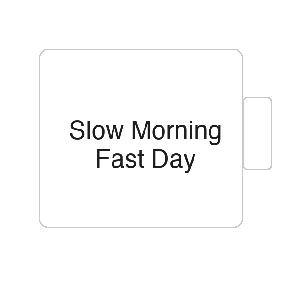 Slow Morning Fast Day | Tasse