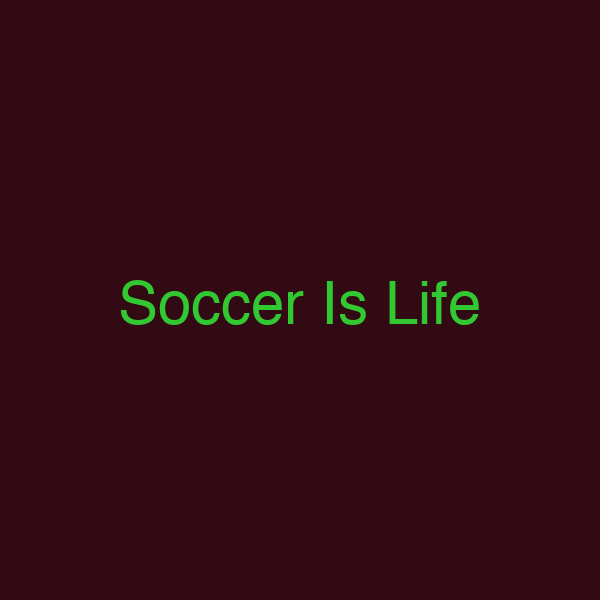 Soccer Is Life