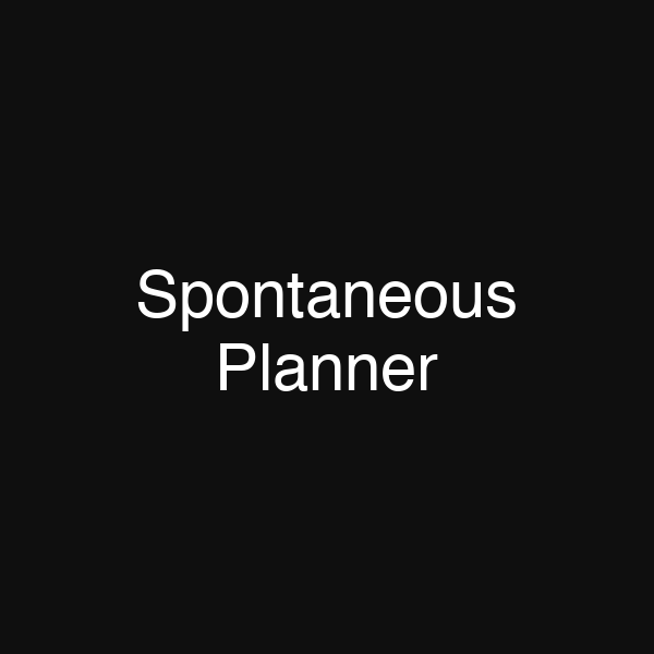 Spontaneous Planner