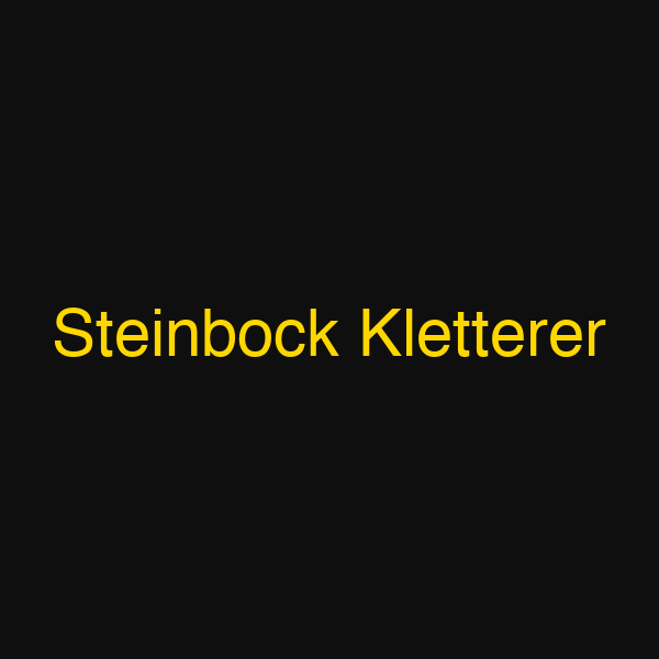 Steinbock Kletterer