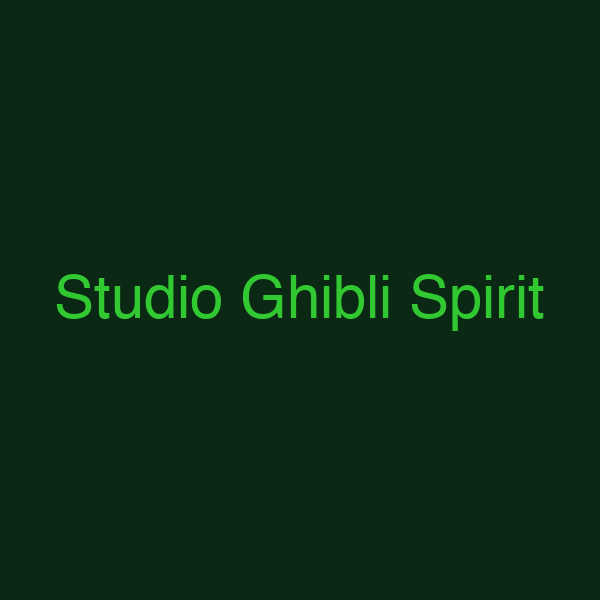 Studio Ghibli Spirit