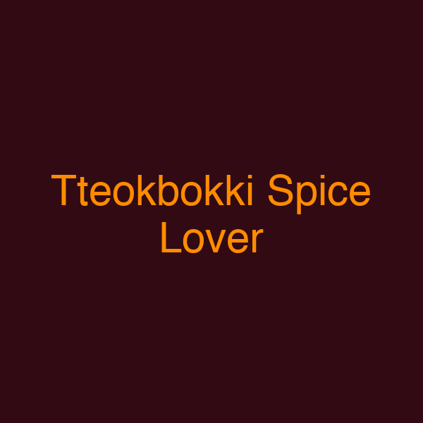 Tteokbokki Spice Lover