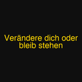 Verändere dich oder bleib stehen