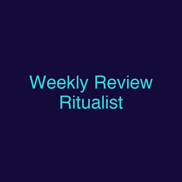 Weekly Review Ritualist