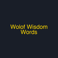 Wolof Wisdom Words