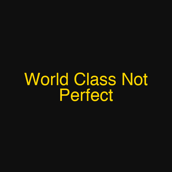 World Class Not Perfect