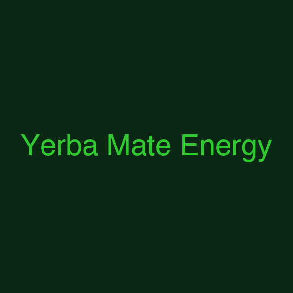 Yerba Mate Energy