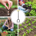 4x9cm Vencier Lawn Spike Aerator 96cm T-Handle Non-Slip Solid Steel Spikes Soil.