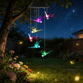 1Pc 2Pc Quantity Options Solar Dragonfly Wind Chime 7 Color Changing Wind Chime For Outside IPX4 Waterproof Outdoor...