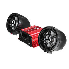 12V bluetooth Motorcycle Audio Speaker Sound System Alarm MP3 player FM Radio
