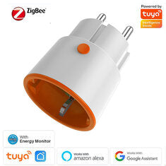 Tuya ZIGBE 3_0 Smart Socket EU Plug 16A Outlet Wireless Remote Phone Control Voi