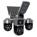 V380 6MP Solar Powered Outdoor WiFi Camera 2K Wireless Auto Tracking PIR Siren Smart Home CCTV Security Camera