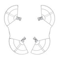 BRDRC Quick Release Anti-Collision Propeller Props Guard Protection Cover for DJI Mini 4 PRO RC Drone Quadcopter