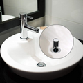 Basin Waste   40mm Adjustable Height For Bathroom, Universal Sink Plug - Black