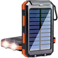 Gaiaray 30000mAh Solar Power Bank Dual USB Travel Large Capacity LED Lighting Outdoor Waterproof Power Bank Camping Spare Power