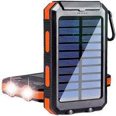 Gaiaray 30000mAh Solar Power Bank Dual USB Travel Large Capacity LED Lighting Outdoor Waterproof Power Bank Camping Spare Power