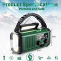 10 0 0 0mAh Wind Up Solar Radio Hand Crank Emergency FM AM USB Charger Led Torch UK — kaufen online Deutschland