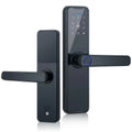 WIFI Digital Smart Door Lock Electronic Fingerprint Password Key Lock-black