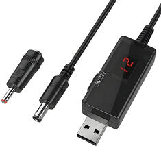 USB Power Boost Line DC 5V To DC 9V / 12V Step Up Module USB Converter Adapter Cable 5.5mm for Router Modem Fan Speaker