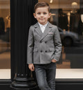 Boy Spring Summer Formal Blazer Smart Suit Kids Junior Senior School Jacket3-12