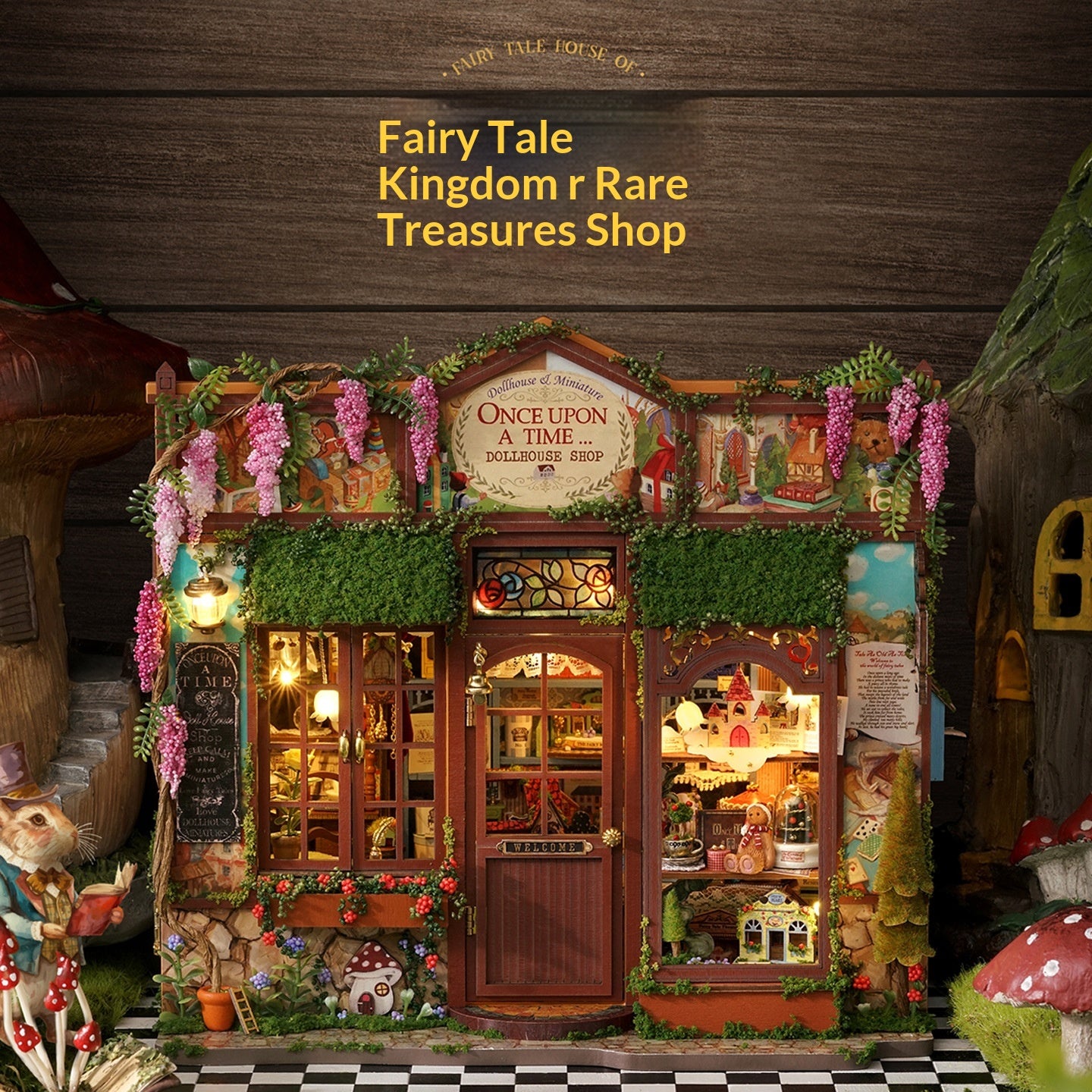 Smart House DIY Cottage Fairy Tale Kingdom Curiosity Shop Creative Wooden Ornaments Store Model Toy