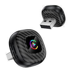 LAESD Q1CE Wireless CarPlay Android Auto Box Adapter Plug and Play USB Port Bluetooth 5.0 5G WiF Wired to Wireless 2 in 1 Smart Dongle