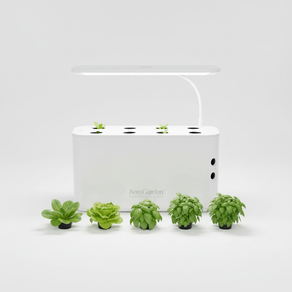Schlankes AeroGarden Harvest Slim Design