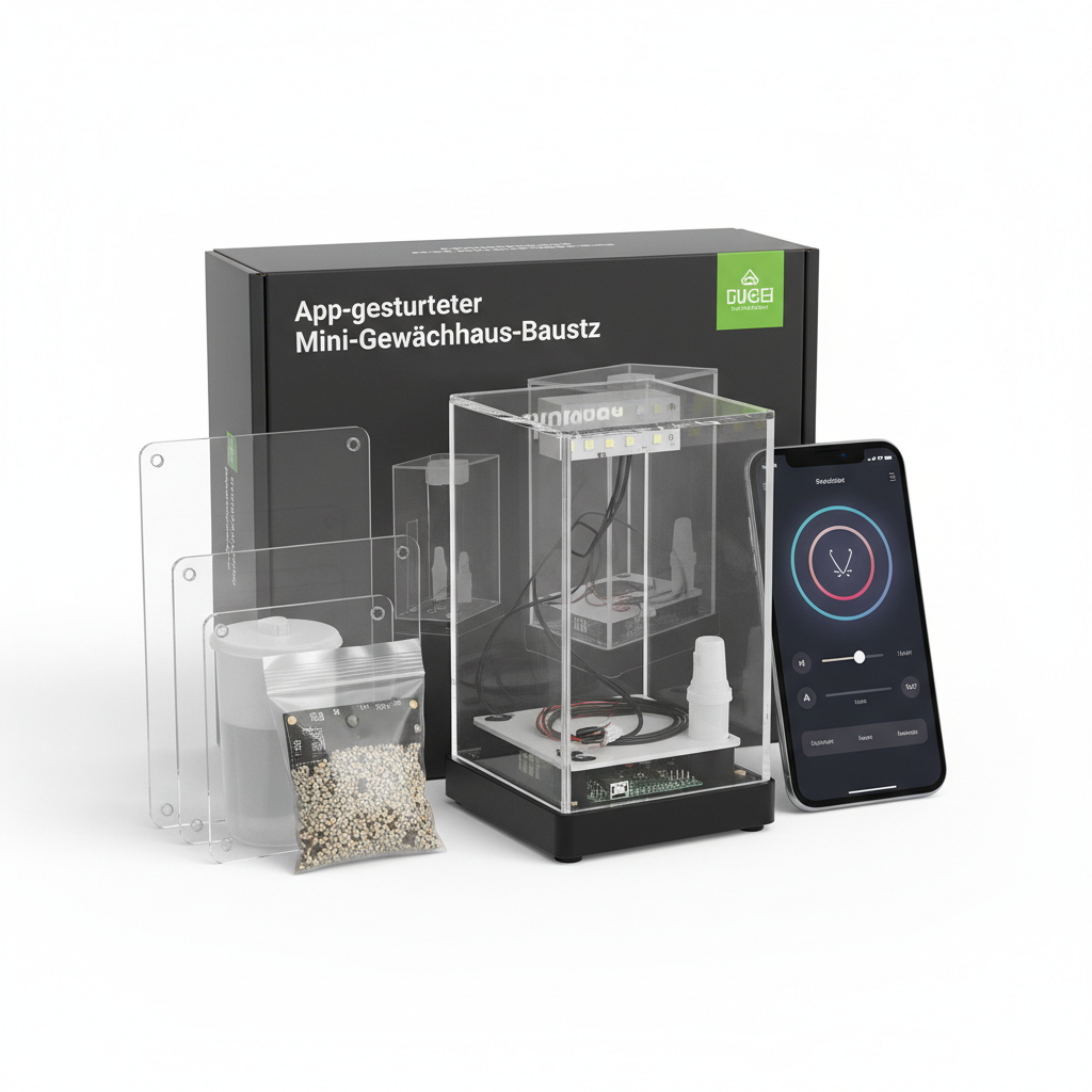App-gesteuerter Mini-Gewächshaus-Bausatz für optimales Pflanzenwachstum