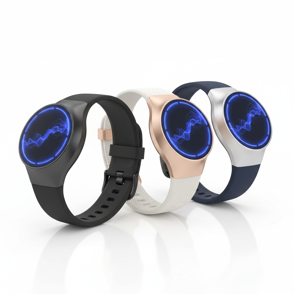 AuraSync SmartArmband am Handgelenk