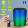 1Pc Portable Wireless Party Speaker 8in Colorful Lights DJ PA System With TWS Function FM Radio USB MMC Card Reading...