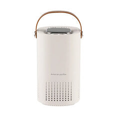 Portable Air Purifier LED Digital Display Wireless Odor Removal Negative Ion Generator for Car and Home