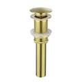 Bathroom Sink Drain Without Overflow, Vessel Sink Lavatory Vanity Pop-Up Drain Stopper, 304 Stainless Steel