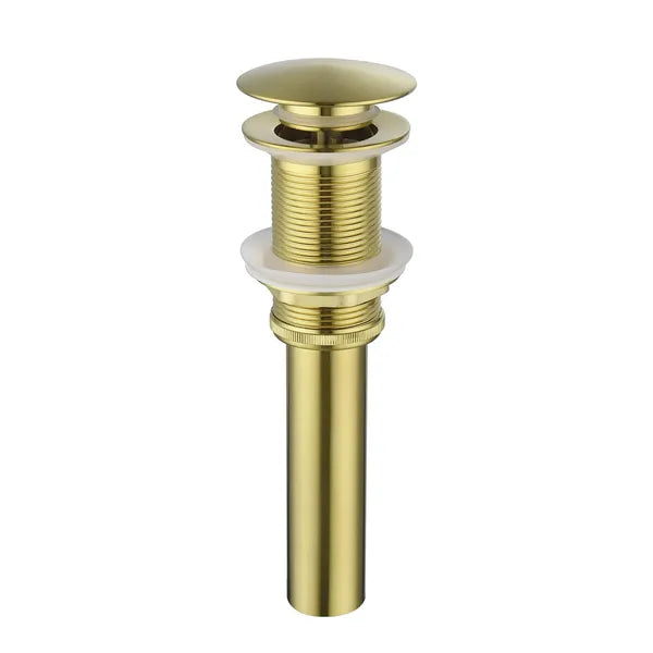 Bathroom Sink Drain Without Overflow, Vessel Sink Lavatory Vanity Pop-Up Drain Stopper, 304 Stainless Steel
