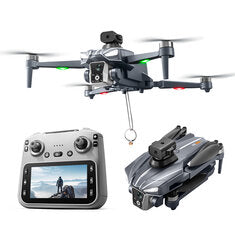 XKJ K18 MAX GPS 5G WiFi FPV with 5_9inch LCD Screen Controller HD Dual Camera Se