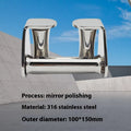 316 Stainless Steel Solid Roller Guide Anchor Wheel Seat Yacht Marine Hardware Accessories