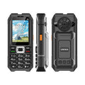 UNIWA M6000 Mini 2G GSM 2.4-inch Four SIM Card Four Standby 4800mAh Built-in Dual Flashlight 3D Large Button Power Bank Magic Sound Function One-click SOS Mobile Phone
