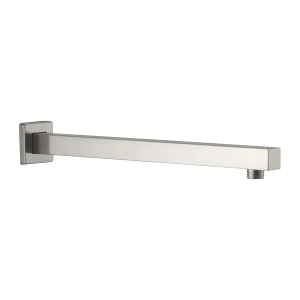 Shower Arm With Flange, 1/2 NPT Tapered Threads, Rain Shower Head Arm, Wall Mount Shower Extension Arm