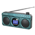 SANSUI F28 Dual Speaker Wireless bluetooth Radio with Bass Diaphragm Digital Display Support U Disk TF Card Headphones Playback Rechargeable FM Music Player Radios